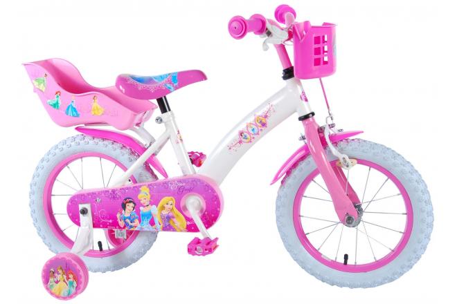 Pa dak Ijzig Disney Princess Kinderfiets - Meisjes - 14 inch - Roze - Laak Bike