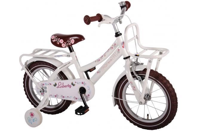 rechter diagonaal Verbergen Volare Liberty Urban Kinderfiets - Meisjes - 14 inch - Wit - 95%  afgemonteerd - Laak Bike